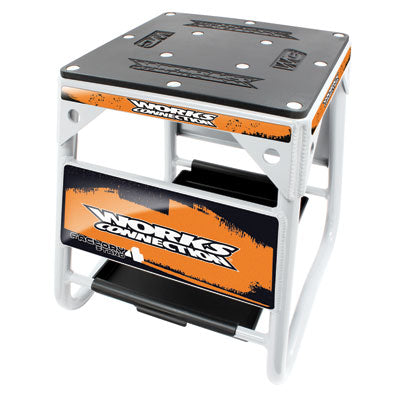 Works Connection Factory 4 Stand White w/Orage Decals